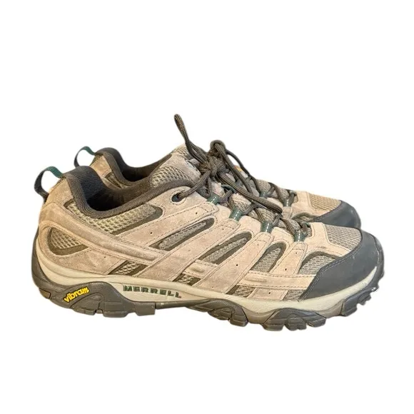 Merrell Moab 3 Black Hiking Shoes Durable Mesh and Aggressive Tread Men’s SZ 13