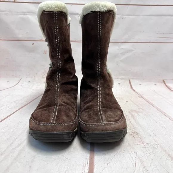 Merrell Yarra Waterproof Suede Shearling Fur Lined Winter Boots