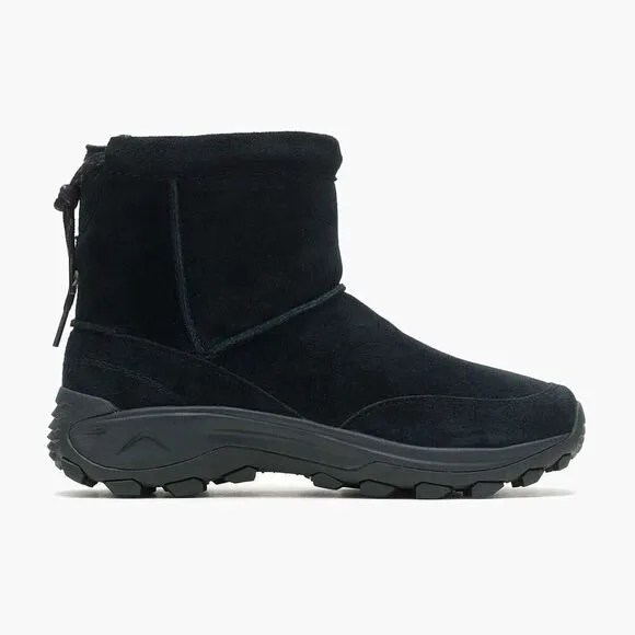 Merrell Winter J004555 Boots Men's Black Suede Leather Pull On Waterproof TF2616