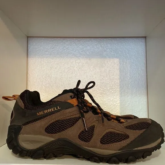 Merrell Yokota Mens Lace Up Waterproof Wide Width Hiking Outdoor Shoes