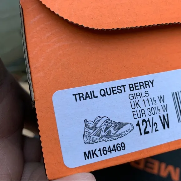 Merrill girls hiking trail Quest Machine Washable shoes