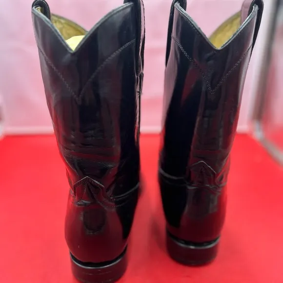 Mexican patent leather, cowboy boots