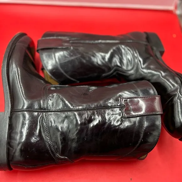 Mexican patent leather, cowboy boots