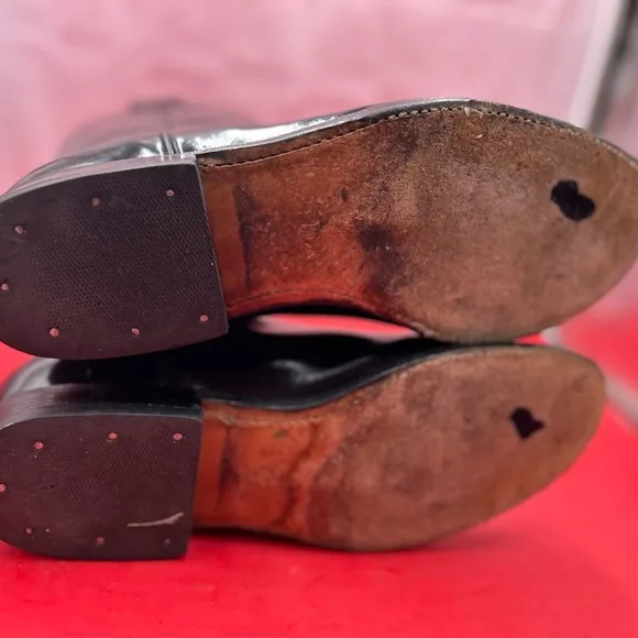 Mexican patent leather, cowboy boots