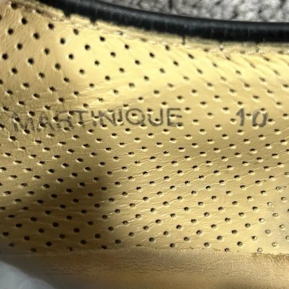 Mezlan Martinique Black Woven Leather Oxford Dress Shoes Made In Spain Mens 10