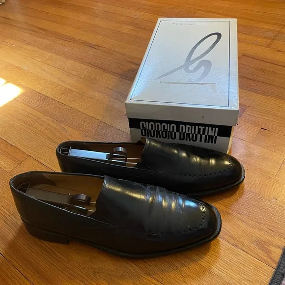 Mezlan Men’s dress shoes Black Leather Size 10