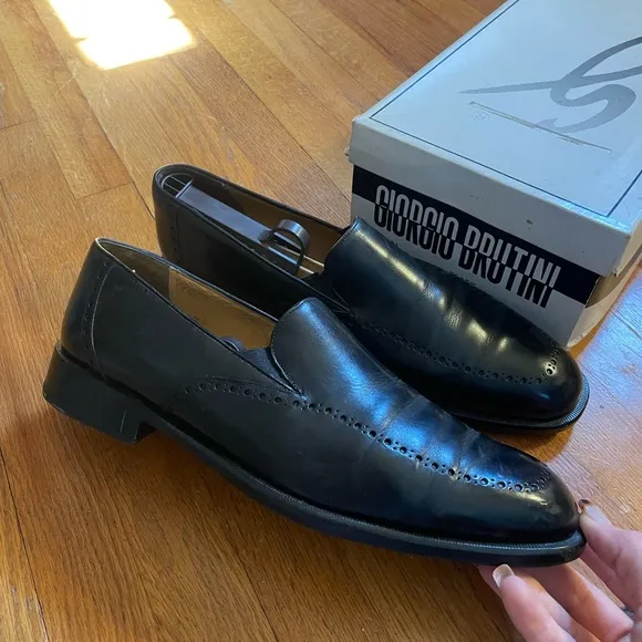 Mezlan Men’s dress shoes Black Leather Size 10