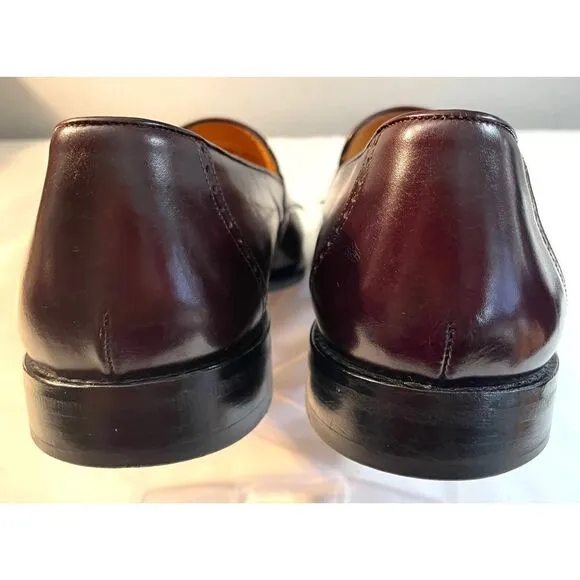 Mezlan Murcia Men’s Size 8.5 M Brown Leather Lizard Tassled Loafer Shoes