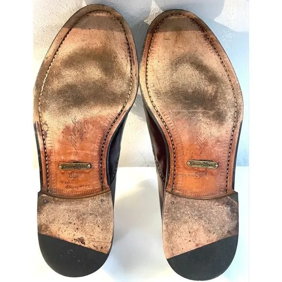 Mezlan Murcia Men’s Size 8.5 M Brown Leather Lizard Tassled Loafer Shoes