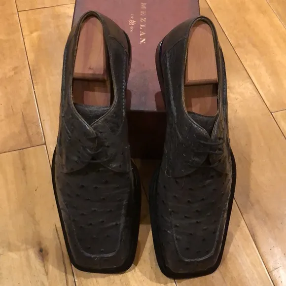 Mezlan Platinum Split-toe Lace Up Shoes