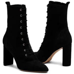 M.Gemi Black Suede Buttery Soft Ankle Boots
