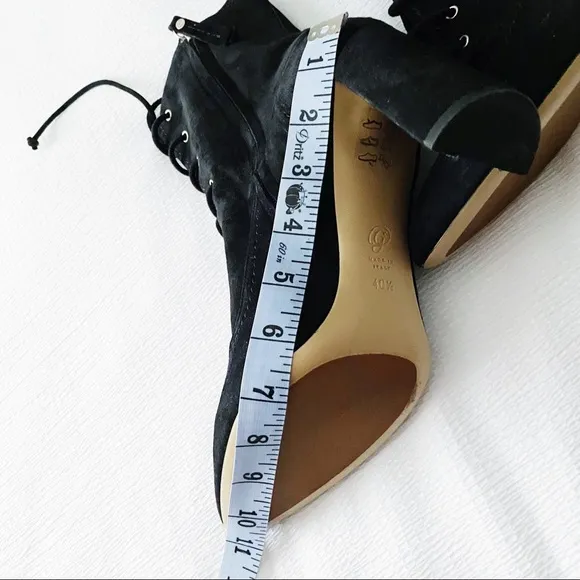 M.Gemi Black Suede Buttery Soft Ankle Boots