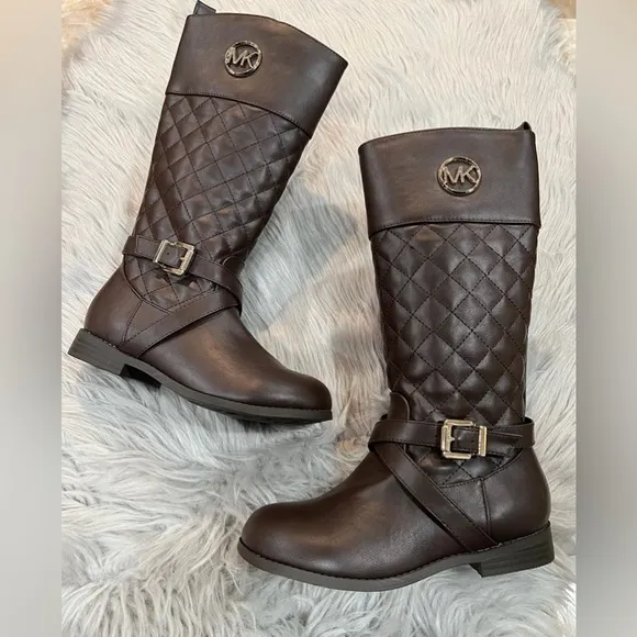Michael Kors Girls Leather Boots. New