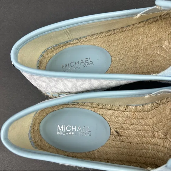 Michael Kors Hastings Espadrille 7.5 Jet Set Maldives Slip On Shoes Brand New