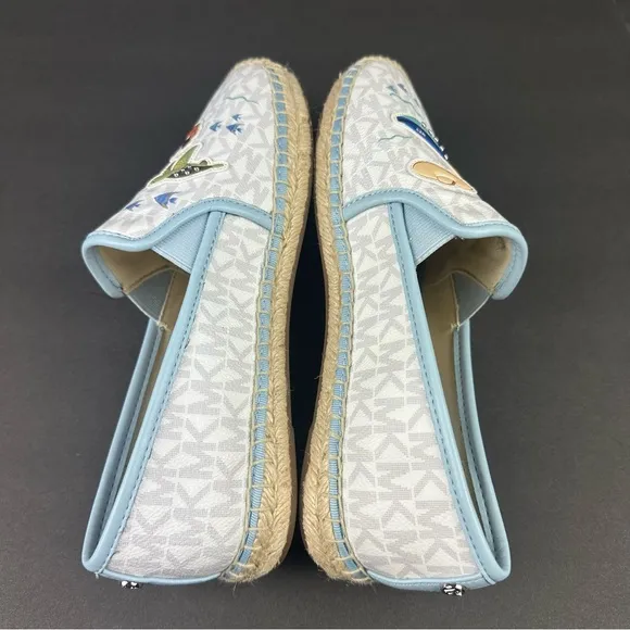 Michael Kors Hastings Espadrille 7.5 Jet Set Maldives Slip On Shoes Brand New