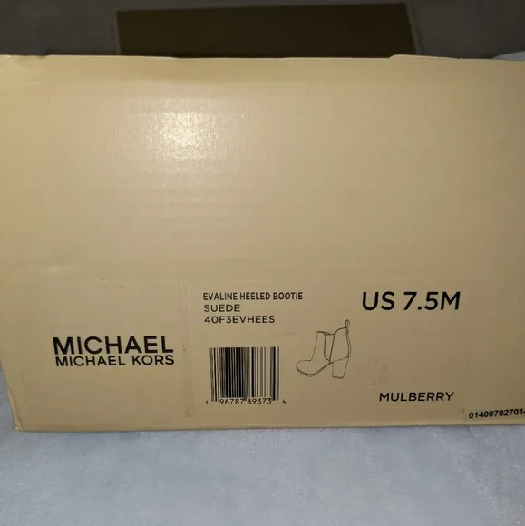 Michael Kors Women's Suede Ankle Boots Mulberry Evaline (Sizes 6 &amp; 7.5)