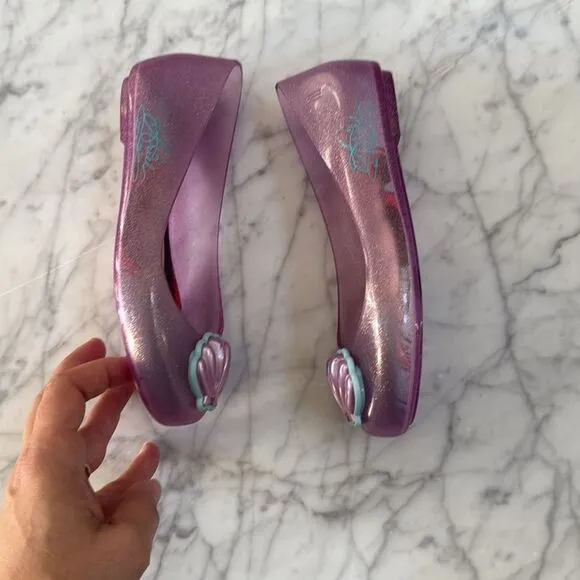 Mini Melissa Disney The Little Mermaid Ariel Shell shoes Sz 13