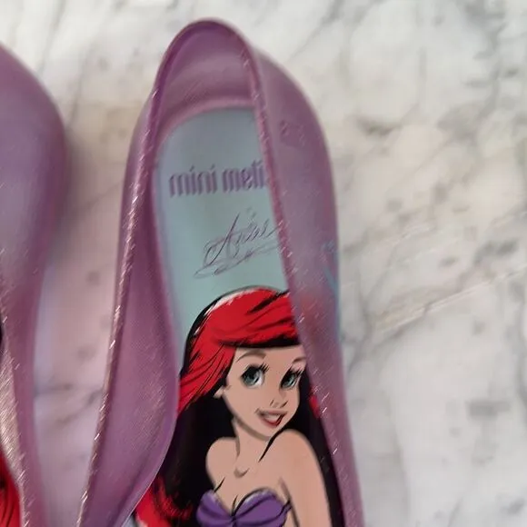 Mini Melissa Disney The Little Mermaid Ariel Shell shoes Sz 13