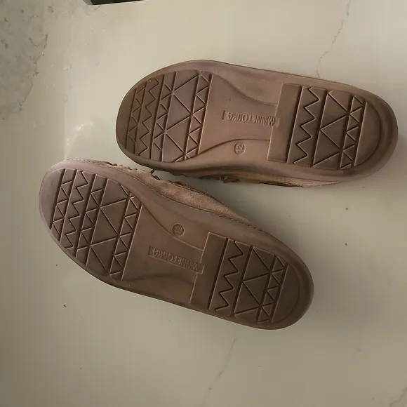 MINNETONKA Brown Size 12 Men's Slip-On Flats Moccasins Shoes