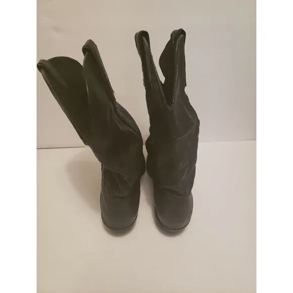 Miss Capezio Brown Leather Cowboy Western Boots Womens Size 7 M