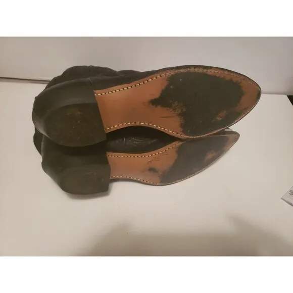 Miss Capezio Brown Leather Cowboy Western Boots Womens Size 7 M