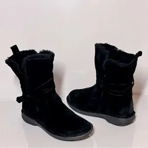 Miz Mooz Prance Suede Wide Width Wool Lined Ankle Boots