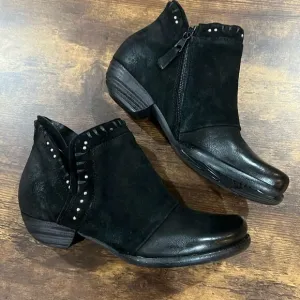 Miz Mooz Leather Buckle Ankle Boots Nestle Women's Size 36 EUR