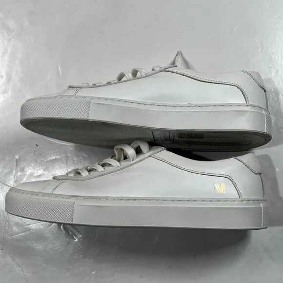 M.M. LaFleur x KOIO Capri Low Top Lace Up Sneakers Genuine Leather White 37 7