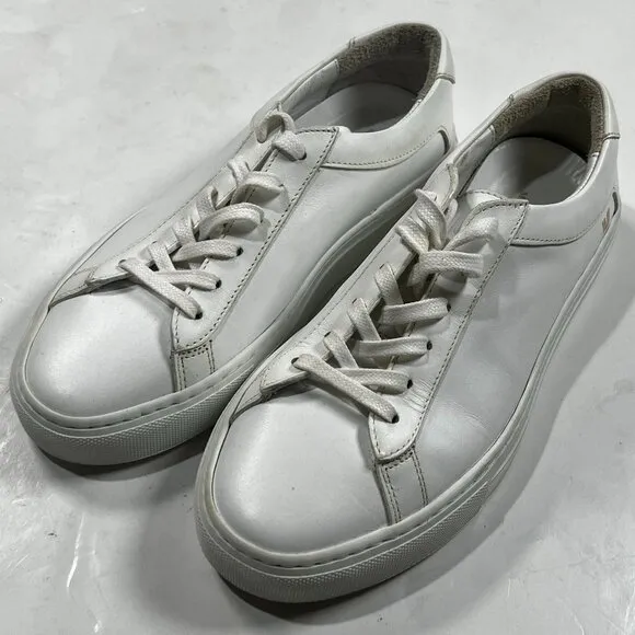 M.M. LaFleur x KOIO Capri Low Top Lace Up Sneakers Genuine Leather White 37 7