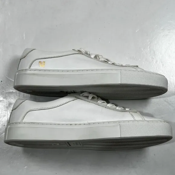 M.M. LaFleur x KOIO Capri Low Top Lace Up Sneakers Genuine Leather White 37 7
