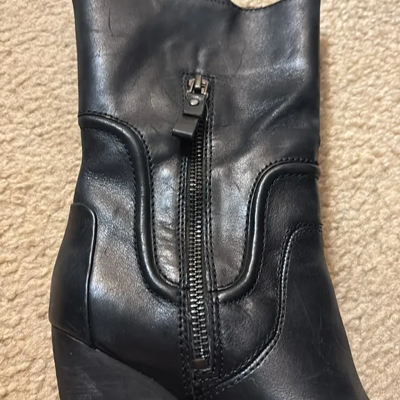 Modern Vintage Theo Black Leather Western Boots