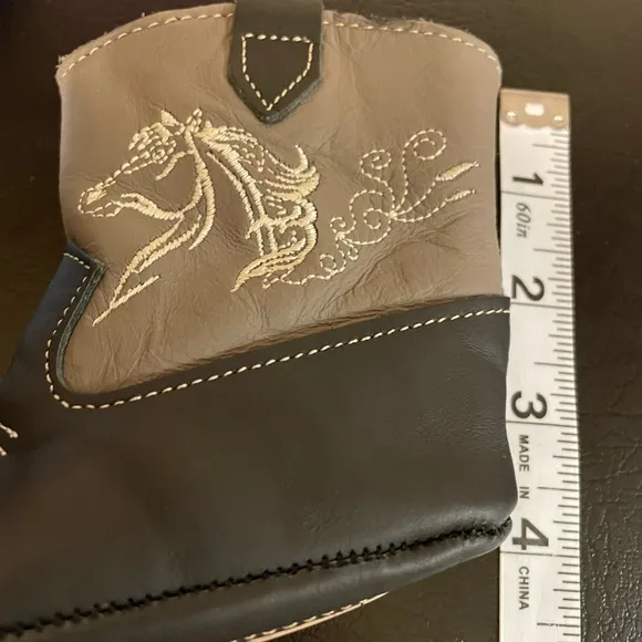 Montreal INFANT  SOFT SOLE COWBOY BOOTS horse embroidery