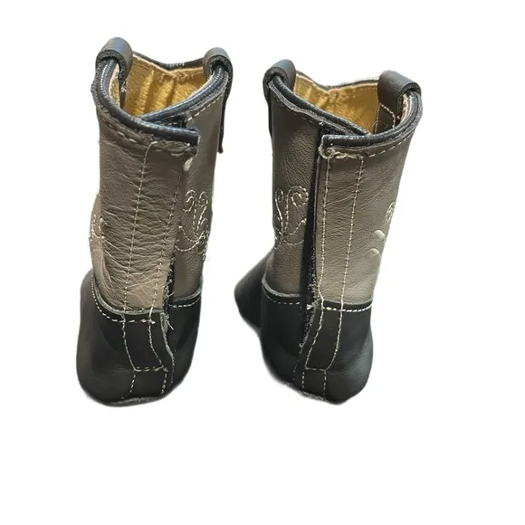 Montreal INFANT  SOFT SOLE COWBOY BOOTS horse embroidery