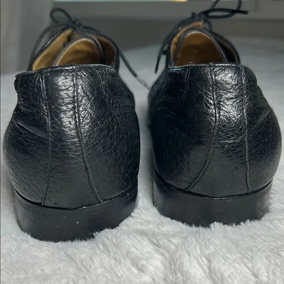 Moreschi Abano Soft Peccary &amp; Calfskin Cap Toe Lace-Up Shoes — Men's Size 12