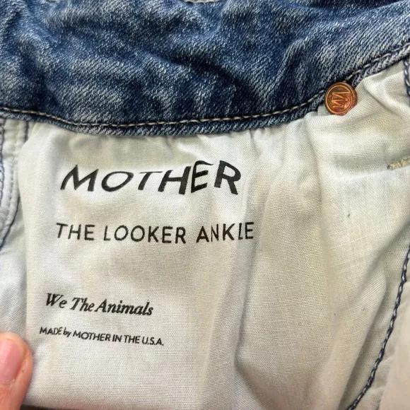 Mother Women's The Looker Denim High Waisted Skinny Ankle Jeans Women's Size 24
