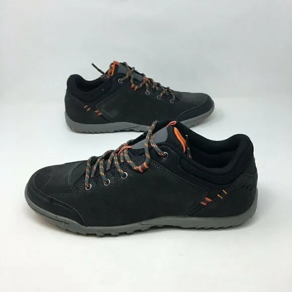 Mountain Warehouse Men's Sneakers Grey Orange Size 10 Phantom Suede Lightweight