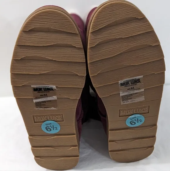 MUK LUKS Genuine Suede Water Repellent Women's Ziggy Rodeo Boots, Size 6.5, NWT