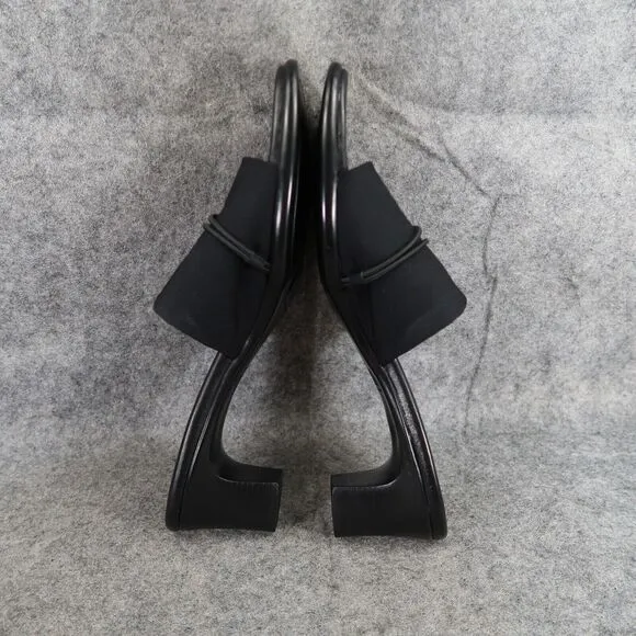 Munro Shoes Womens 7 Sandal Dressy Slip On Block Heel Fashion Career Black Style