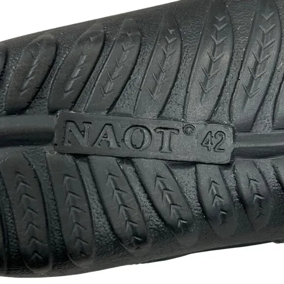 Naot Black &quot;Timu&quot; Leather Suede Lace-Up Mary Janes Shoes EU 42