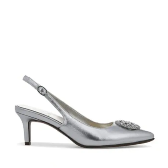 NATURALIZER EMILY EMBELLISHED SLINGBACK HEELS