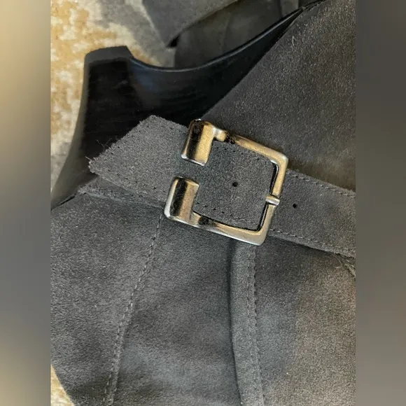 Naughty Monkey Gray Suede Boots 7.5