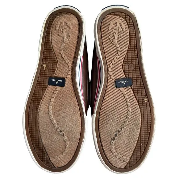 NAUTICA Youth Brown Leather Shoes, US5