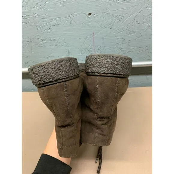 Nemanti Brown Suede Shearling-Lined Boots Men's Size 45‎ Made in Italy Boots