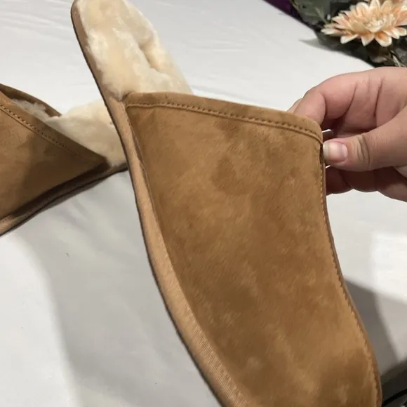NEW $90 UGG [‎ Men size 18 US ] Scuff Slipper Shoes in Chestnut Suede