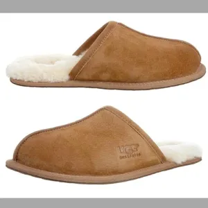 NEW $90 UGG [‎ Men size 18 US ] Scuff Slipper Shoes in Chestnut Suede
