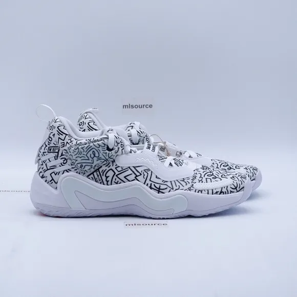 NEW adidas D.O.N. Issue 3 Basketball Shoe GY3775 White/Black/Vivid Red