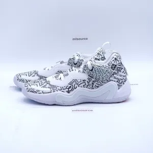 NEW adidas D.O.N. Issue 3 Basketball Shoe GY3775 White/Black/Vivid Red