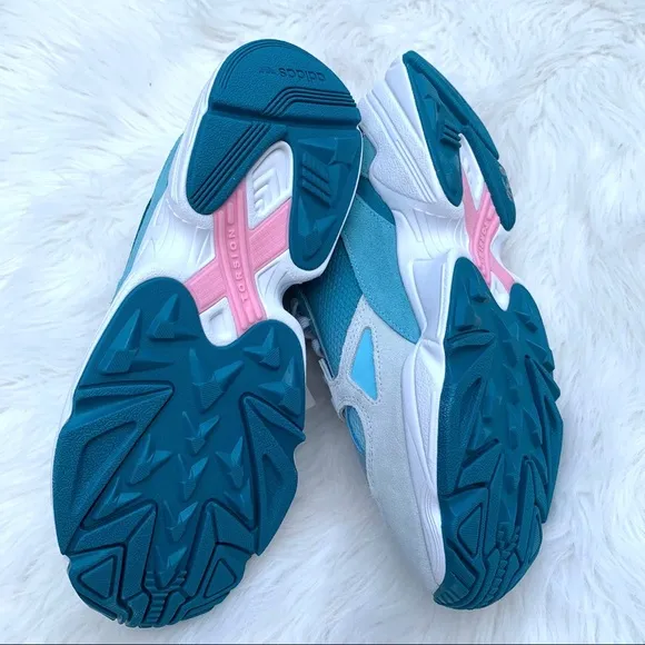 New Adidas Falcon Original Blue Sneakers Size 9.5
