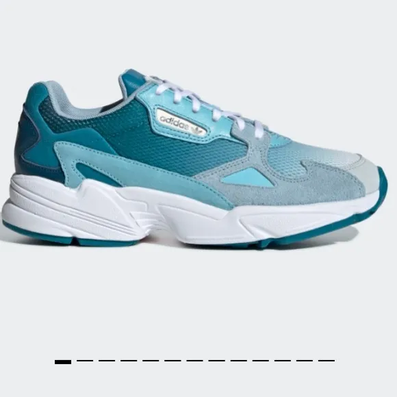 New Adidas Falcon Original Blue Sneakers Size 9.5