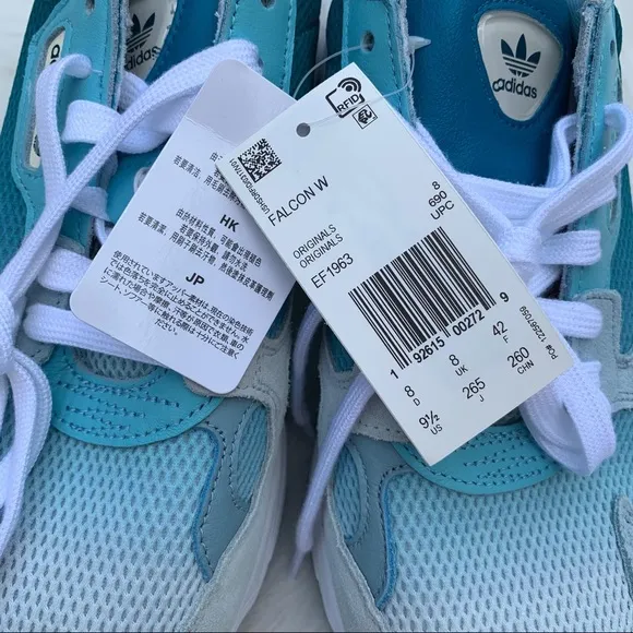 New Adidas Falcon Original Blue Sneakers Size 9.5